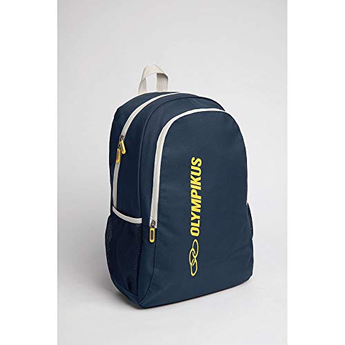 Kit Mochila Olympikus Essential 91801Marinho/Amarelo + Coqueteleira