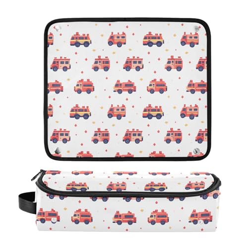 Bolsa de viaje resistente al calor para herramientas de cabello, mat protector para planchas y rizadores, organizador portátil miniatura 3