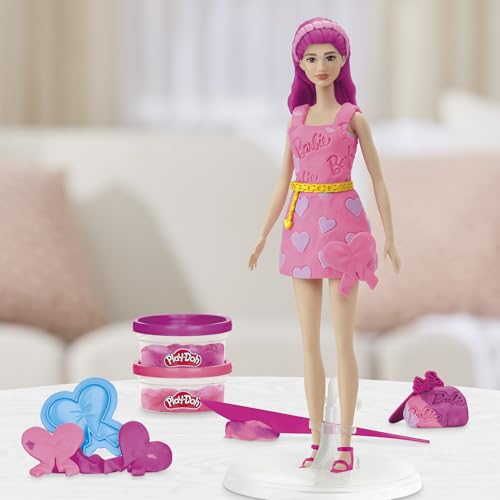 Play Doh Barbie Cœurs et Coiffure Coffret de pâte à Modeler - vue 3