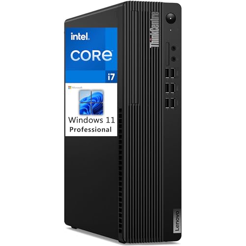 Image of Lenovo ThinkCentre M750s SFF Business Desktop Computer, 12th Gen Intel 12-Core i7-12700, 16GB DDR4 RAM, 1TB PCIe SSD, UHD Graphics 770, WiFi, Bluetooth, Wireless Antenna, Windows 11 Pro, Tichang