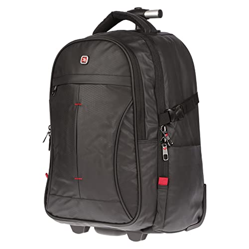 Preisvergleich Produktbild Christian Wippermann Buissnes Laptoptrolley Pilotentrolley mit Notebookfach inklusive Rucksack
