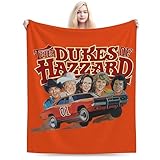 CUTSKY The Dukes Funny of Movie Hazzard Throw Blanket Cozy Warm Air Conditioning Flannel Blankets Super Soft Plush Bedding for Sofa Living Room Bedroom 40''x30'', Style 1
