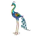 dreamskip Metal Peacock Garden Decor Outdoor Statue, 26" Metal Yard Art Peacock Garden Sculptures Outside Decoration for Home Patio Lawn Backyard, Gift for Moms Grandma Women