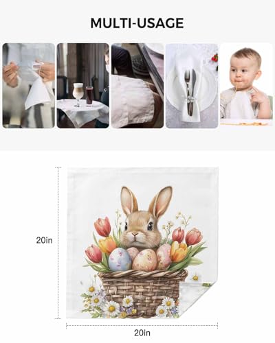 Servilletas de tela cuadradas, pack de 4 unidades miniatura 5