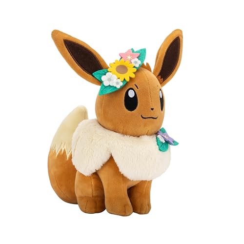 Peluche Evoli PKW3667 de 20 cm con corona de flores coleccionable 3