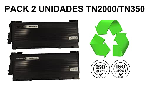 Cartucho de Toner Pack X2 Brother TN2000 - TN 2000 - TN 2005 - TN-2005 DCP-7010 Fax 2920 HL-2030 HL-2032 HL-2040 HL-2070N MFC-7420 MFC-7820n HL-2035 HL-2037 Cover
