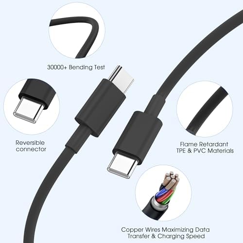 iPhone 17 16 15 Charger Fast Charging,20W USB C Wall Charger Block with 6ft Type C to C Cable Cord for Apple iPhone 17/17 Pro/17 Pro Max/17 Air/16/16 Plus/16 Pro/16 Pro Max/15 Pro Max/iPad Pro Black - 4