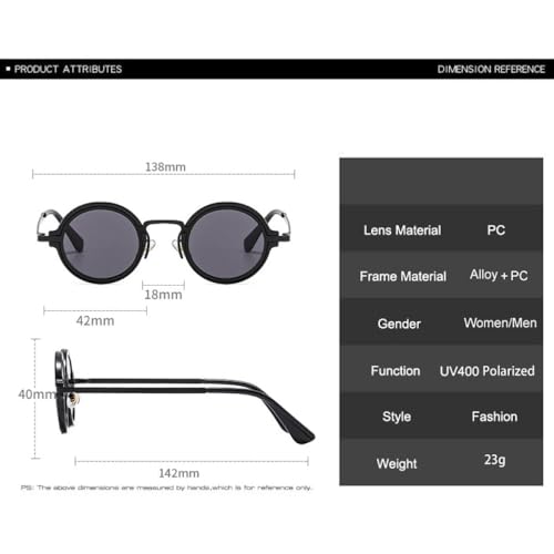 Lunettes de soleil rondes rétro pour protéger vos yeux de la fatigue visuelle