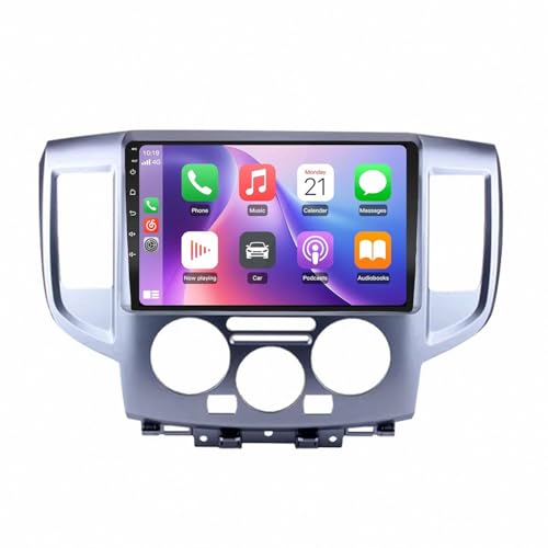 Écran Tactile GPS Auto avec CarPlay Sans Fil et Partage WiFi Bluetooth pour Nissan NV200 11-18