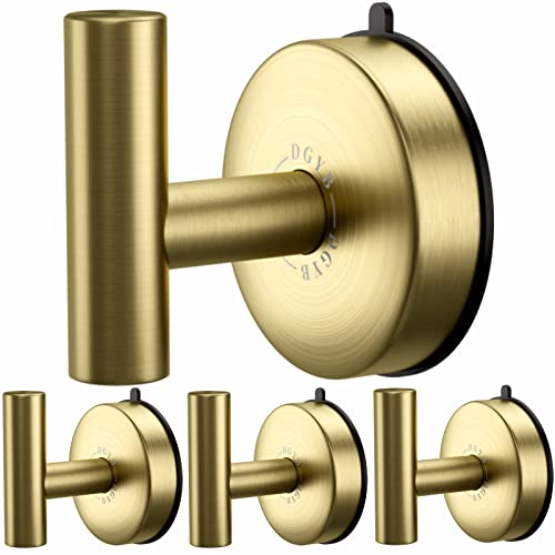 DGYB Large Suction Hooks for Bathrooms - Gold Towel Hooks