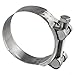 T-Bolt Hose Clamps 304 Stainless Steel Heavy 52-73MM Clamping Range Duty Adjustable Clamp For Automotive, Plumbing & Industrial Pipes Corrosion-Resistant, Secure Seal(68-73 mm)