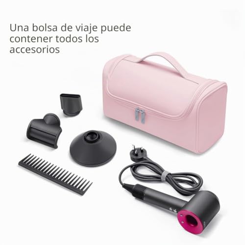 Organizador de viaje para Airwrap y Supersonic: funda impermeable portátil rosa con gancho 3