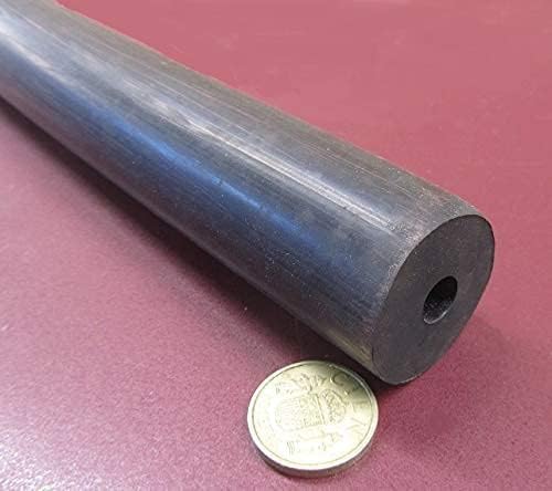 Black Neoprene Round Tube 75A 1.50" (1-1/2") OD x .375" (3/8") ID x 36" Length 1 pc