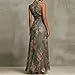 Strandkleid Damen luftig, Festival Outfit Damen, midikleid Damen festlich, Kleider Midi Lang A Linie Sommerkleid Leicht Kurzarm Strandkleid Sommer Kleid Hochzeitsgast Elegant 001 Grün, S