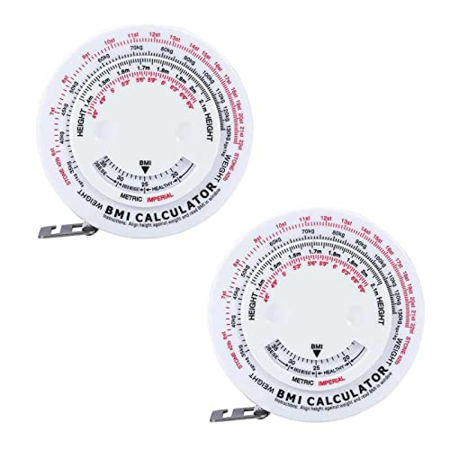 HomeSoGood 2 Pcs BMI Body Mass Index Retractable Tape 150cm ...