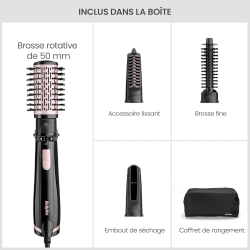 Brosse soufflante rotative BaByliss AS200E Dry Straighten and Style 4 en 1 avec fonction ionique - vue 10