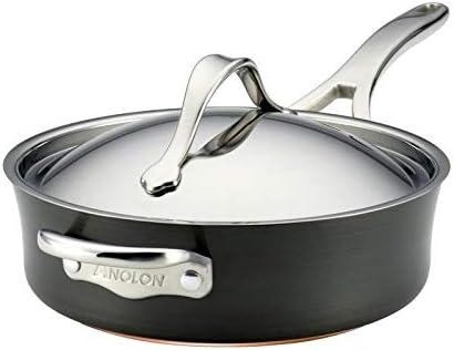 Pemberly Row Copper 11 Piece Nonstick Cookware Set in Dark Gray