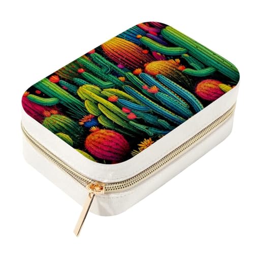 Boîte à bijoux en velours cactus au design raffiné pour bagues