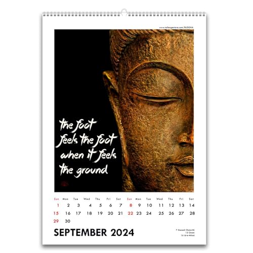 Image of Tallenge - Wisdom of Buddha - 2026 Desk Calendar - 6 x 9 Inches for Home & Office (Paper, Desk Calendar)