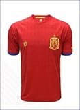Escudos Bordados Real Federación Española de Fútbol Camiseta Oficial Selección Española (Talla S)