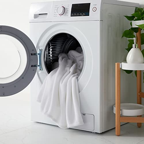 Image of KMUSET Fleece Blanket King Size White Lightweight Super Soft Cozy Luxury Bed Blankets Microfiber Factory Shop(90 * 108)