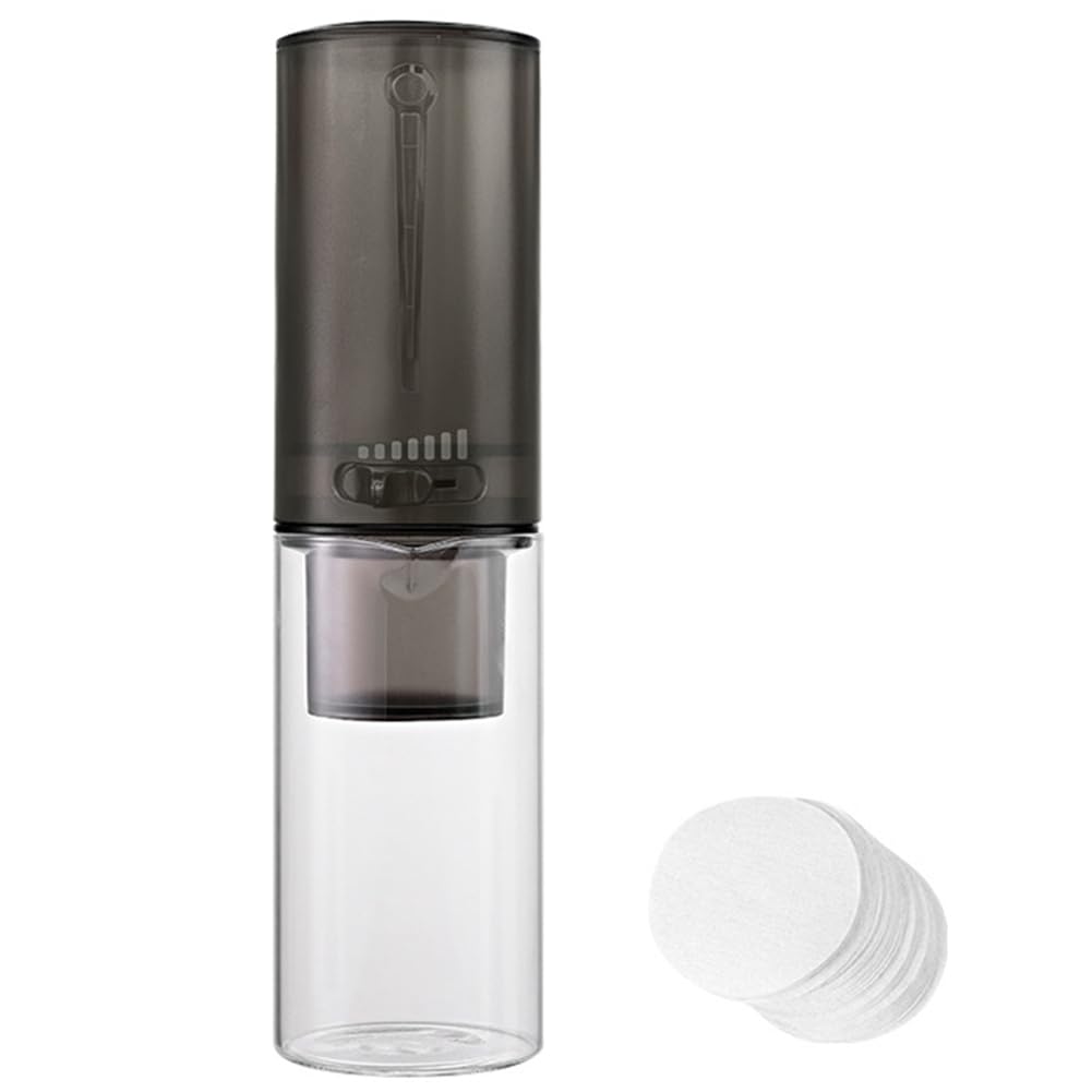 Aundhegrtt Glass Drip Coffee Pot:Ice Drip Coffee Maker Set Hand Brewed Cold Brew with Ice Drip Pot