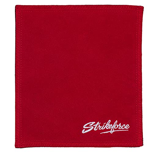Strikeforce Bowling Ball Oil Absorbing Leather Shammy Towel (Red)