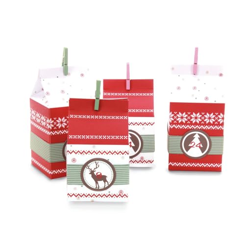 Preisvergleich Produktbild ROTH Adventskalender zum Befüllen - 24 Nordic Bags mit 24 Boxen zum befüllen