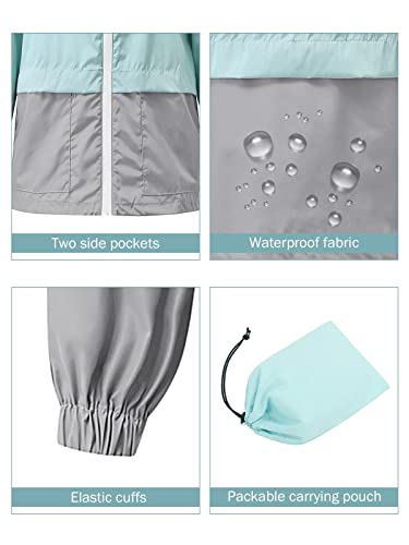 Century Star Women's 3X-Large Black Rain Jacket with Hood - Waterproof, Windproof, and Packable - Image 5