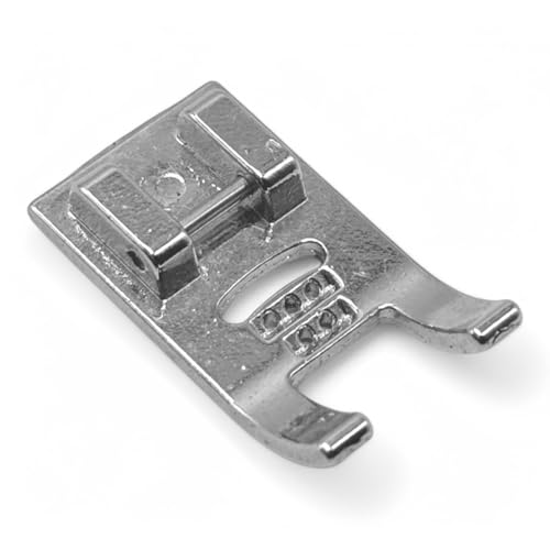 Image of ZENITH 5 Hole Cording Pressure Foot Snap on Type for Automatic Electric Low Shank Sewing Machines Suitable for Usha Janome Brother Singer etc Steel Finish (5 Hole Cording)