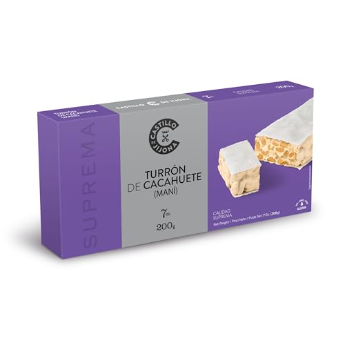 Turrones de Cacahuate Mani | Turrón de cacahuate | 1 turrón de maní suave (7 onzas) + 1 barra de maní crujiente (7 onzas) | Importado de España