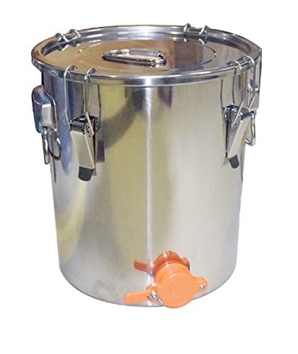 côté ruche - Maturateur MIEL inox avec couvercle et robinet
