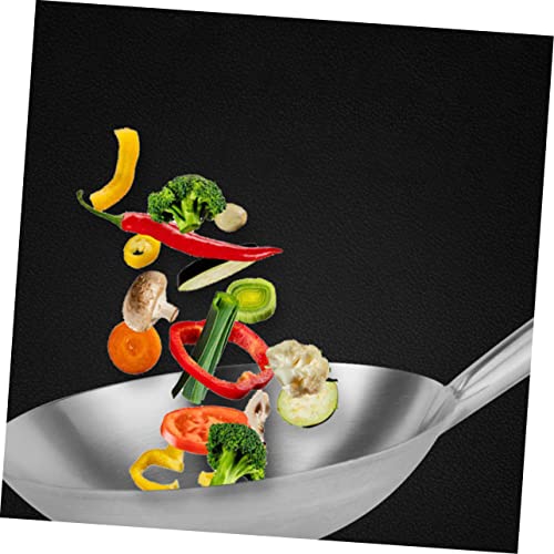 Wok de acero inoxidable con mango ergonómico miniatura 7