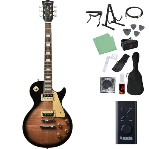 Bacchus BLP-FMH/R TS エレキギター初心者14点セット 【ヘッドホンアンプ付き】 タバコサンバースト レスポールタイプ バッカス