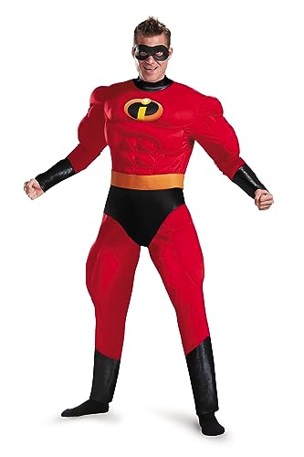 Disguise Unisex - Adult Deluxe Muscle Mr Incredible Costume