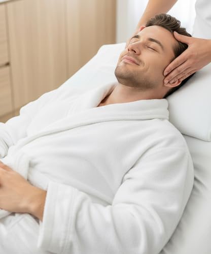 Image of NY Threads Mens Hooded Robe - Plush Long Bathrobes for Men
