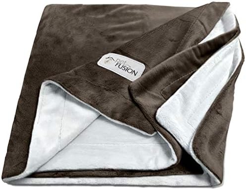 PetFusion Premium Pet Blanket Micro Plush Soft Dog and Cat Blanket Machine Washable Cosy Throw, Brown - X-Large (152cm x 122cm)