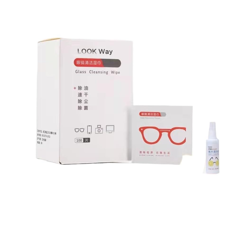 SliDisposable Lot de 200 lingettes en papier essuie-glace pour lunettes humides Chiffon miroir pour les yeux Écran de téléphone portable Objectif professionnel de haute qualité