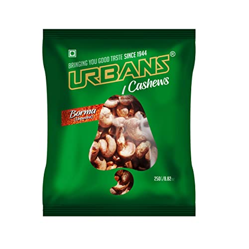 Image of URBANS Cashew Unpeeled Borma Whole Cashew With Skin Nuts Kernels Kaju (Raw Cashew) (250 Grams)