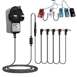 Premium Materials: The 9v guitar pedal power supply cable undergoes rigorous testing to withstand over 20,000 95° bending cycles, effectively resisting wear and tear from frequent transportation or setup changes. The flame-retardant construction prev...