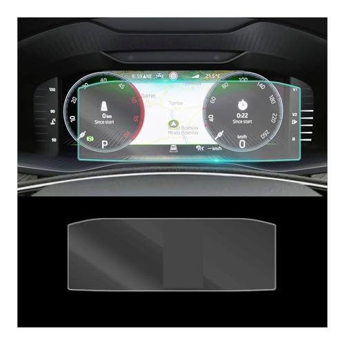 Film de protection en verre trempé pour tableau de bord de Skoda Superb 2019-2021