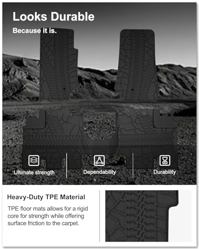Image of Kiwi Master Floor Mats for 2007-2013 Jeep Wrangler JK 4-Door