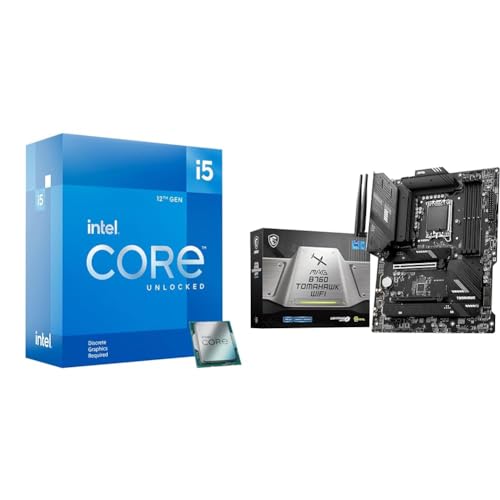 Image of Intel Core i5-12600KF Desktop Processor + MSI MAG B760 Tomahawk WiFi Gaming Motherboard