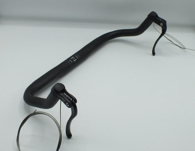 Alloy Aero Wing Bars 31.8 Road Bike Triathlon with RX 4.1 Reverse Brake Levers and Cables