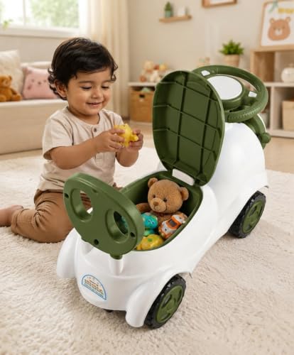 Image of JoyRide Little First Car Ride-On Vehicle Baby /Kids Ride on Toys - Push Car for Children Suitable for Boys & Girls 1-3 Years (Green)