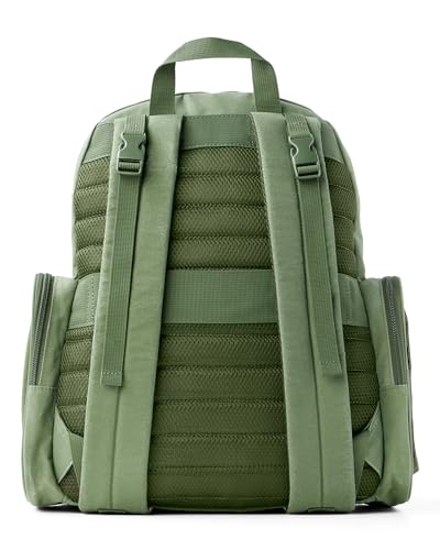 Image of Skip Hop Diaper Bag Backpack with Portable Changing Pad, 9 Total Pockets, Easy-Access Wipes Pocket, Zippered Side Pocket, Luggage Sleeve & Stroller Straps, Fits a 15 inch Laptop, Luna, Sage