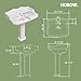 HOROW Bathroom Pedestal Sink, 23