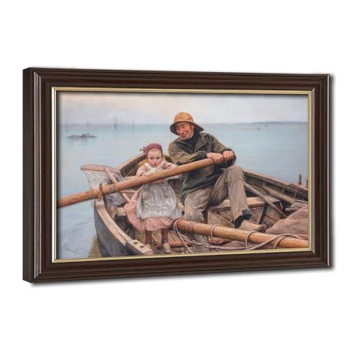 Impression sur toile avec cadre à suspendre, décoration murale anti-reflet