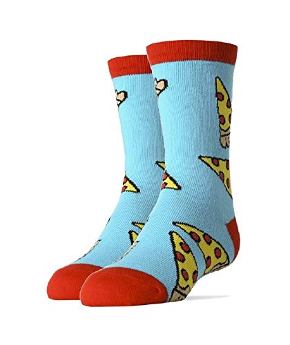 Oooh Yeah Socks - Kids Crew Socks - Pizza Party