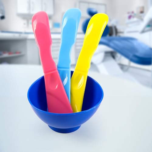 JMU Dental Mixing Spatula10 Pcs, Autoclavable Plastic Dental Mixer Spatula for Alginate Impression Plaster Materials, Blue - Image 6
